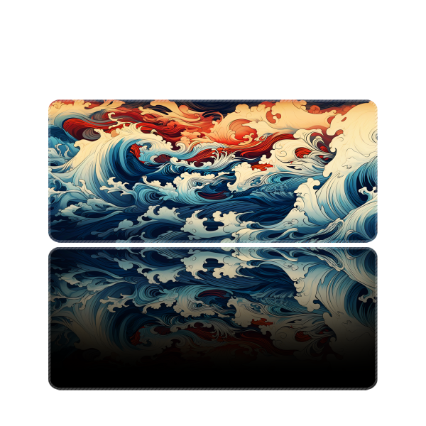 Mouse Pad Büyük Boy Gaming Oyuncu XXl 90x40 Ve 70x30 Cm KANAGAWAWES