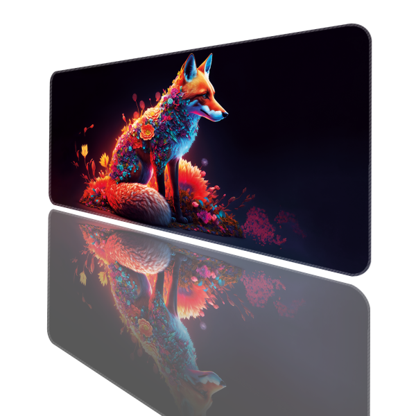 Mouse Pad Büyük Boy Gaming Oyuncu XXl 90x40 Ve 70x30 Cm BLOOM FOX