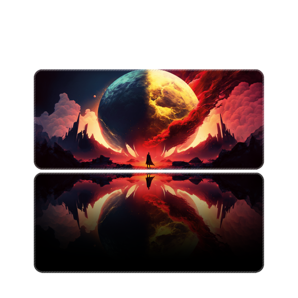 Mouse Pad Büyük Boy Gaming Oyuncu XXl 90x40 Ve 70x30 Cm BLOODYMOON