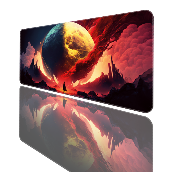 Mouse Pad Büyük Boy Gaming Oyuncu XXl 90x40 Ve 70x30 Cm BLOODYMOON