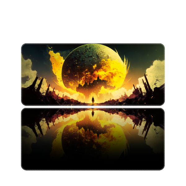 Mouse Pad Büyük Boy Gaming Oyuncu XXl 90x40 Ve 70x30 Cm YELLOWMOON