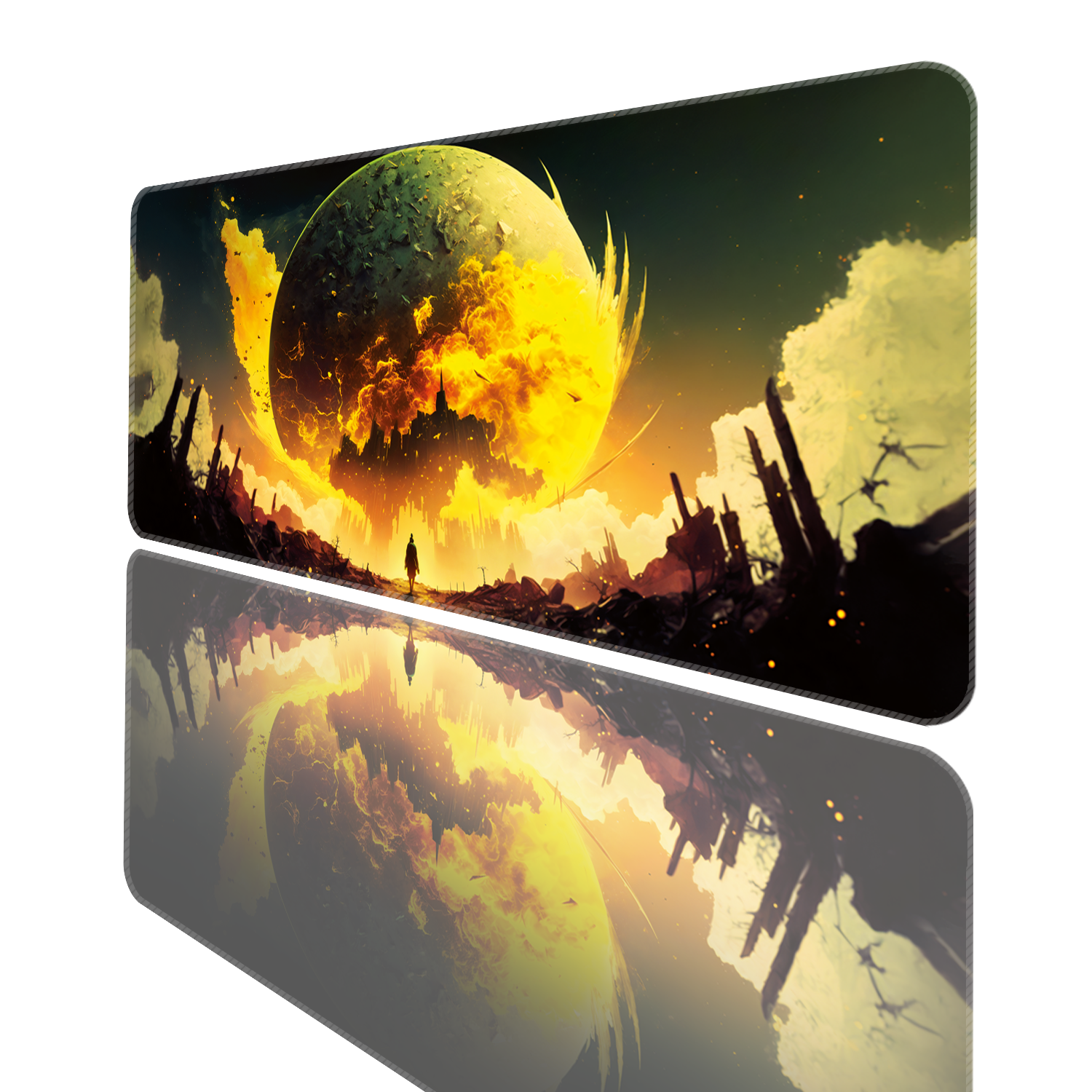 Mouse Pad Büyük Boy Gaming Oyuncu XXl 90x40 Ve 70x30 Cm YELLOWMOON