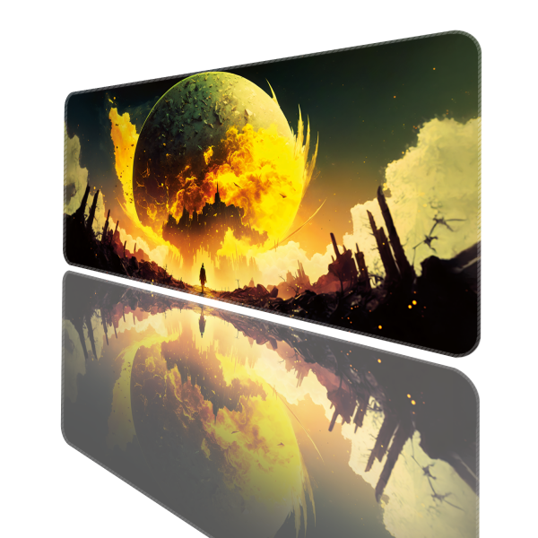 Mouse Pad Büyük Boy Gaming Oyuncu XXl 90x40 Ve 70x30 Cm YELLOWMOON