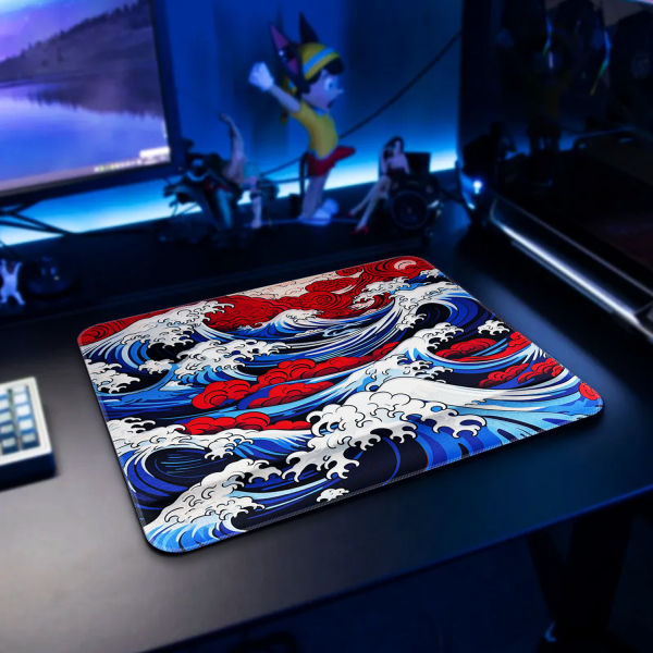 Bilek Destekli Gaming Oyuncu Mousepad 470x400x4 Mm Ve 2.4 cm Bilek Desteği NAHAM
