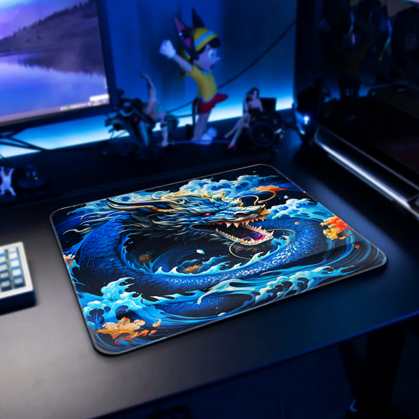 Bilek Destekli Gaming Oyuncu Mousepad 470x400x4 Mm Ve 2.4 cm Bilek Desteği WYVERN